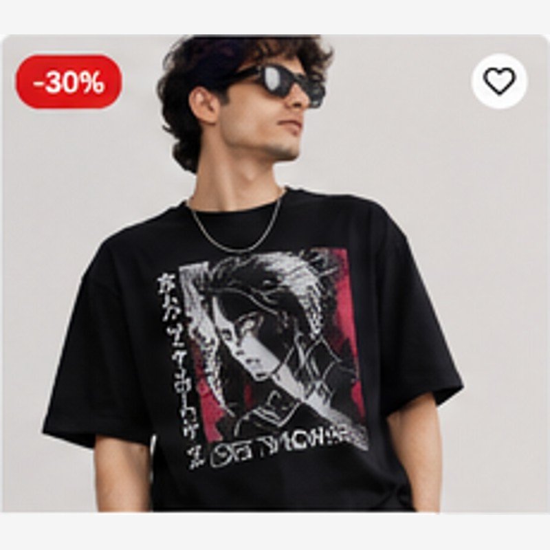 Shadow Anime Oversized Tee