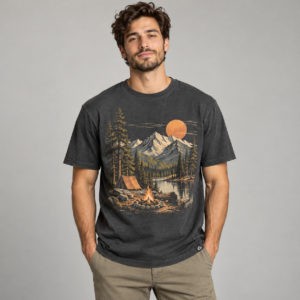 Moctross Men's Mountain Camp Graphic Tee