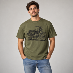Moctross Men's Vintage Motorcycle Graphic Tee