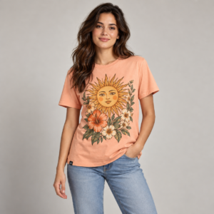 Moctross Women's Sun Flower Graphic Tee