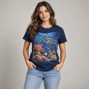 Moctross Women's Coral Reef Graphic Tee