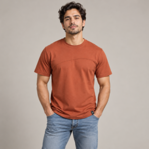 Moctross Men's Terracotta Curve T-Shirt