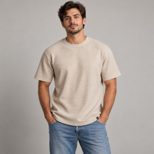 Moctross Men's Stone Waffle T-Shirt