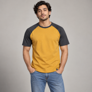 Moctross Men's Mustard Raglan T-Shirt
