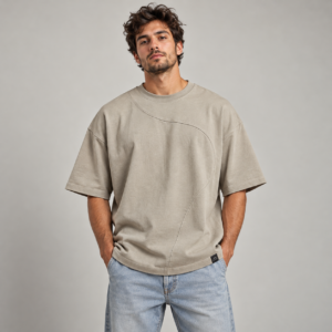 Moctross Men's Stone Curve Oversized T-Shirt