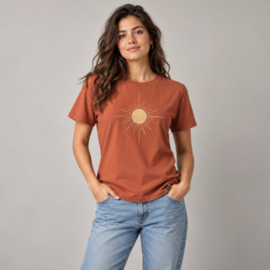 Moctross Women's Terracotta Sun T-Shirt