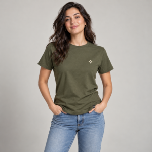 Moctross Women's Olive Star T-Shirt